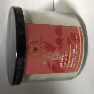 Bath And Body Works 3-Wick Candle - Aromatherapy - Orange + Ginger | New